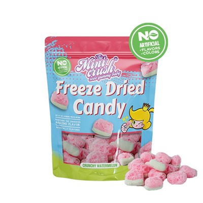 Frysetørret sprød vandmelon (naturlig farve)