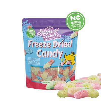 Frysetørrede sprøde orme (naturlig farve)