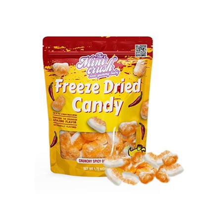 Krydret appelsinsmag frysetørret slik