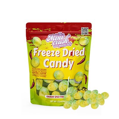 Krydret ananas smag frysetørret slik